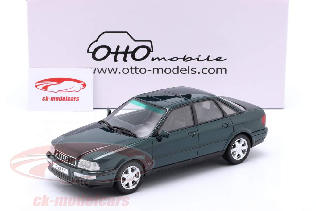 Audi S2 Sedan year 1993 emerald green 1:18 OttOmobile