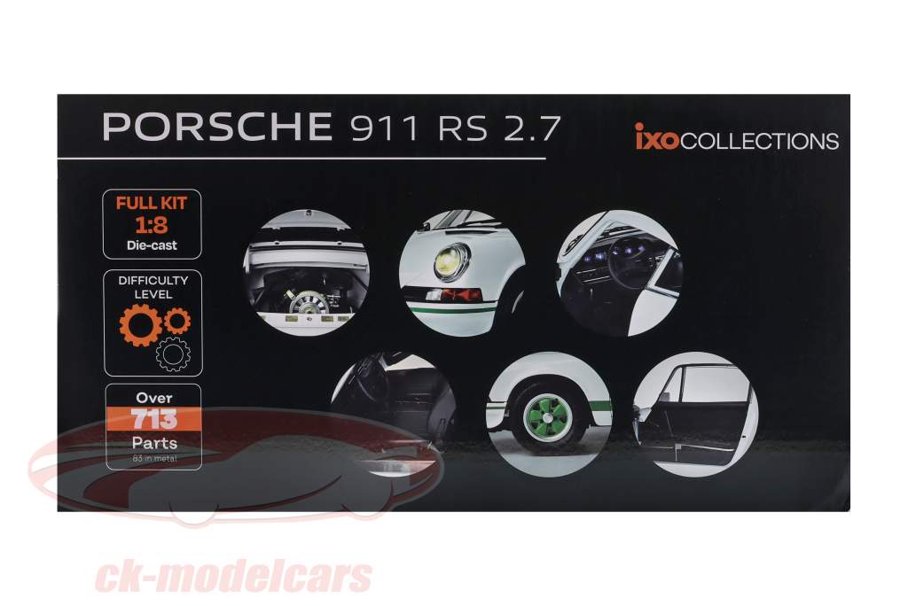 Porsche 911 Carrera RS 2.7 blanc / vert Kit 1:8 Ixo