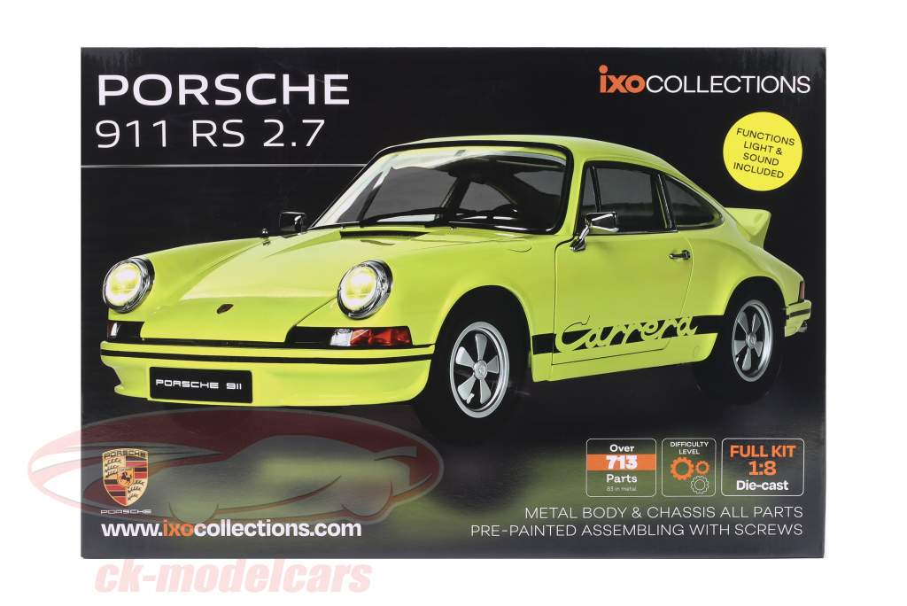 AUTOart Porsche 911 Carrera RS 2.7 イエロー AUTOart 1:18 Scale Porsche 911 Carrera RS 2.7 1973, Light