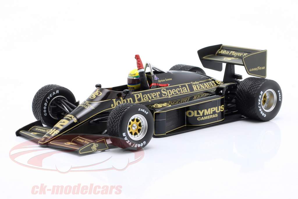 Ayrton Senna Lotus 97T #12 1st Win Portugal GP Formula 1 1985 1:18 Minichamps + Book free