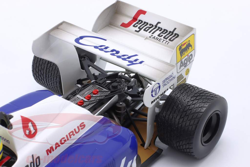 Ayrton Senna Toleman TG184 #19 2nd Monaco GP Formula 1 1984 1:18 Minichamps + Book free