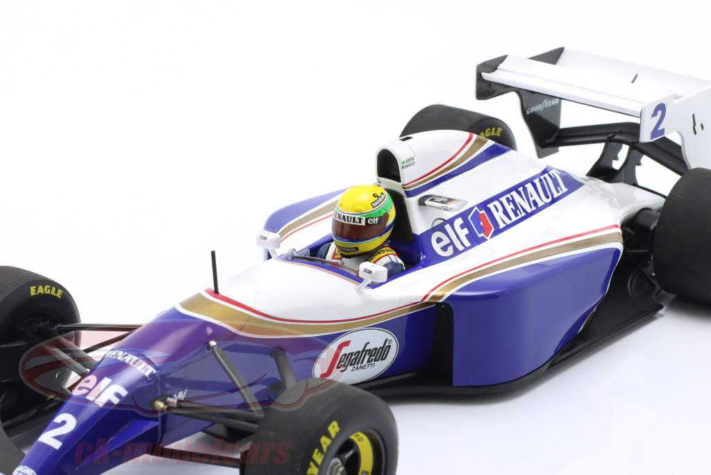 Ayrton Senna Williams FW16 #2 Vreedzaam GP formule 1 1994 1:18 Minichamps + Boek vrij