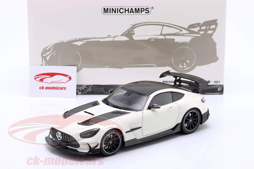 Mercedes-Benz AMG GT Black Series year 2021 white metallic 1:18 Minichamps