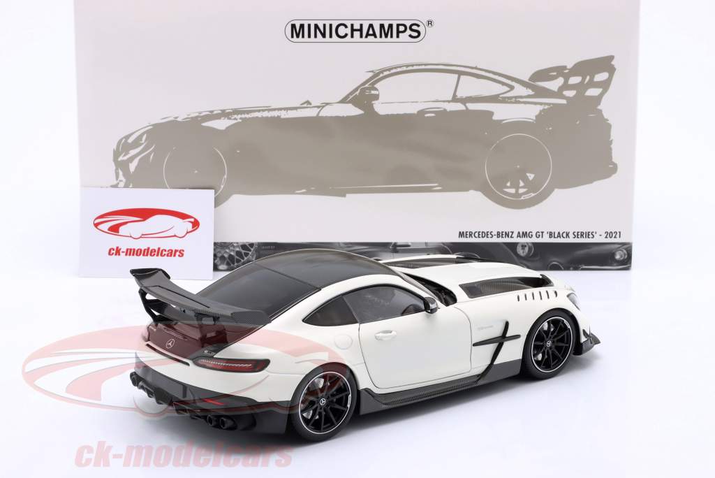 Mercedes-Benz AMG GT Black Series year 2021 white metallic 1:18 Minichamps