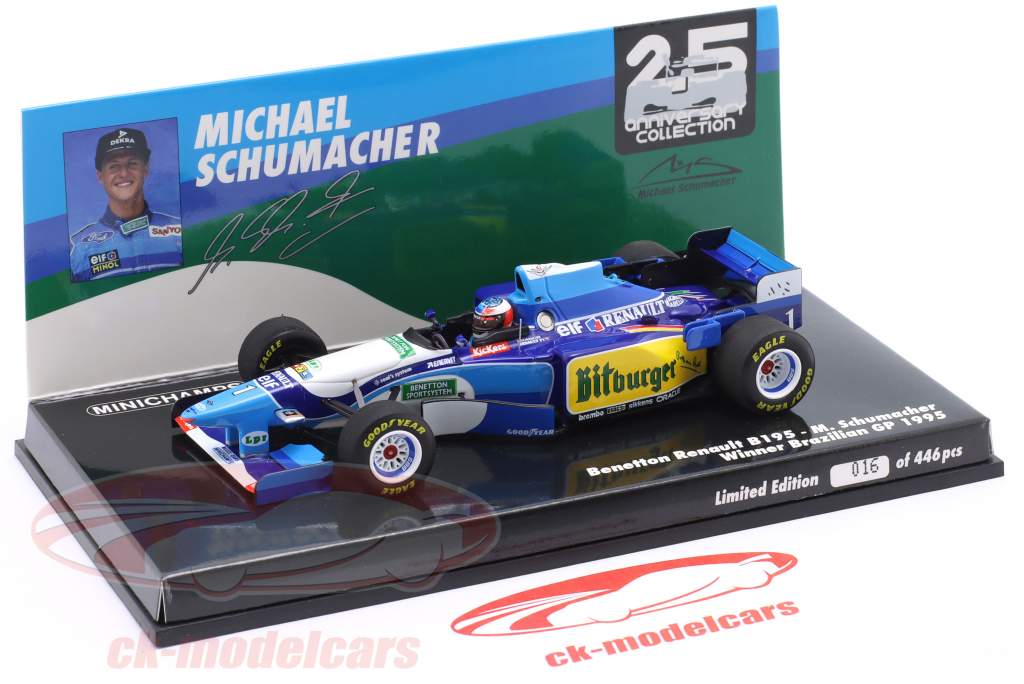 Minichamps 1:43 M. Schumacher Benetton B195 #1 Winner