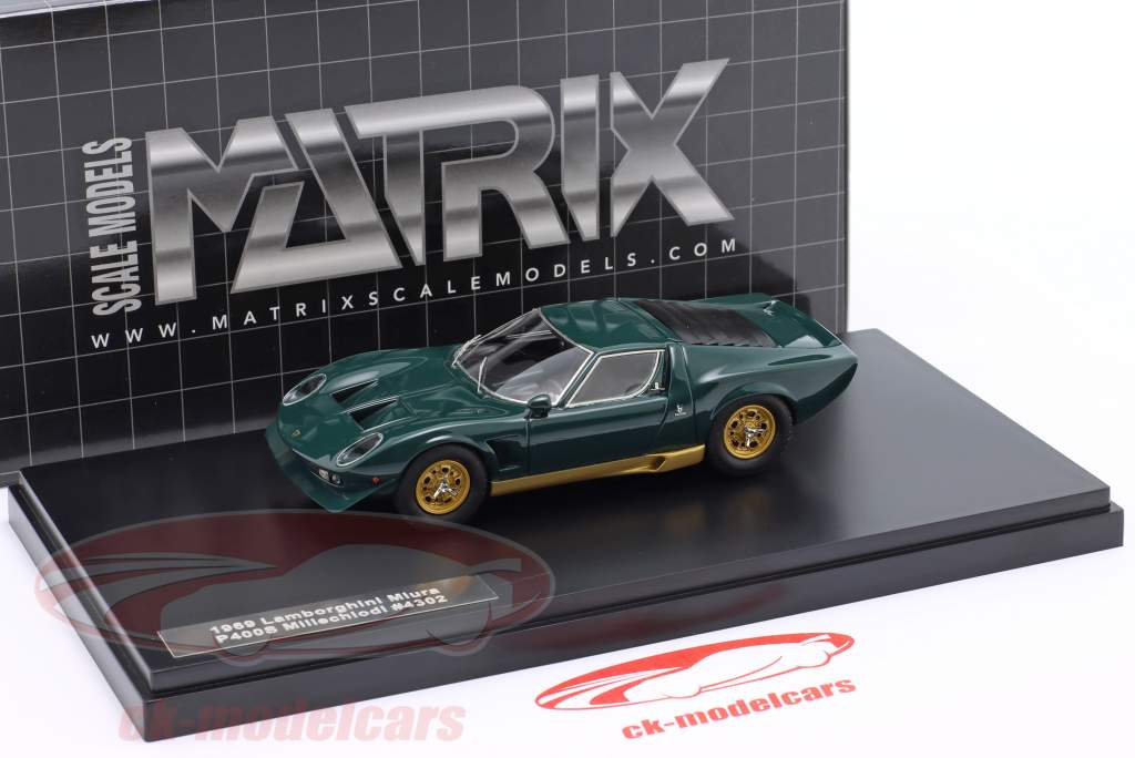 Matrix 1:43 Lamborghini Miura P400S Millechiodi year 1969