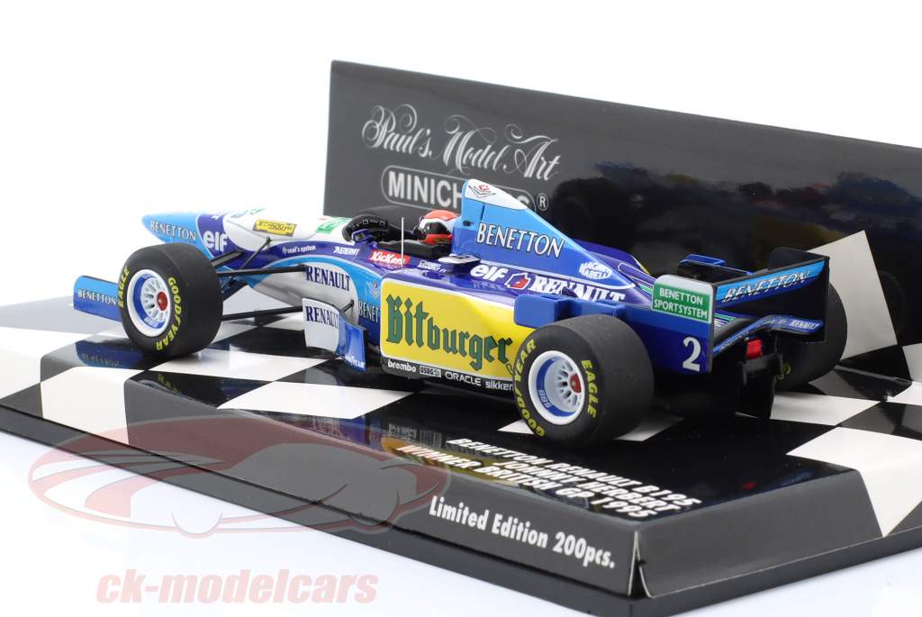 J. Herbert Benetton B195 #2 Winner British GP Formula 1 1995 1:43 Minichamps