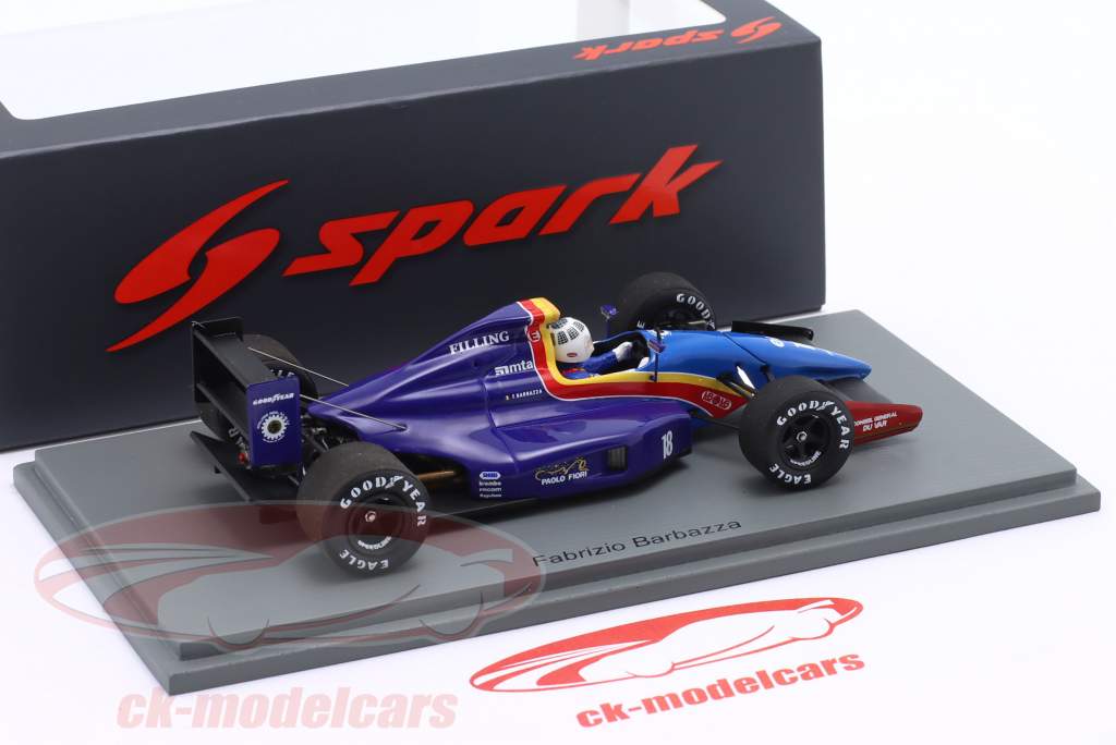 Fabrizio Barbazza AGS JH25B #18 Alemania prueba fórmula 1 1991 1:43 Spark