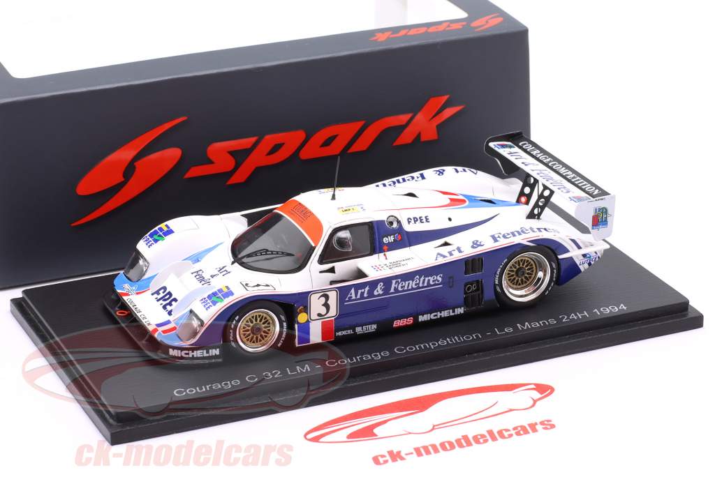 Courage C32LM #3 24h LeMans 1994 Robert, Fabre, Raphanel 1:43 Spark