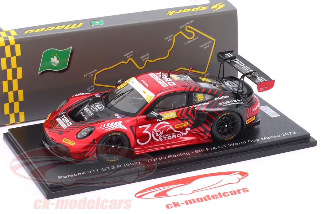 ミニカー Spark 1/43 Porsche 911GT3R 992 Macau 120 Spark 1:43 Porsche 911 (992) GT3 R #120 FIA GT World Cup