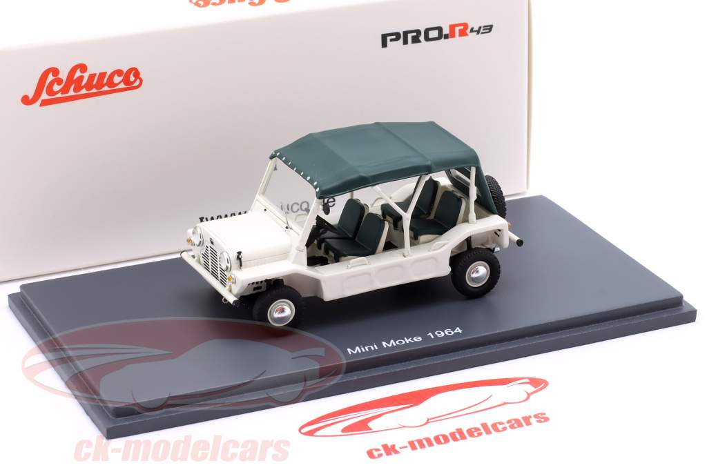 Mini Moke Année de construction 1965 blanc, vert 1:43 Schuco