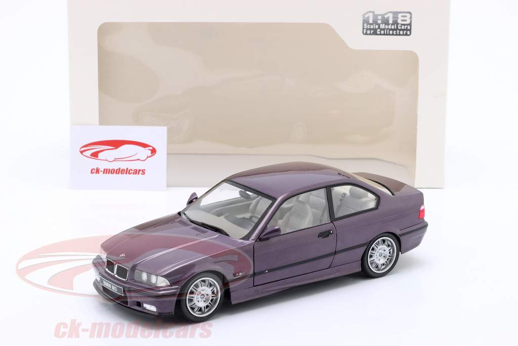 BMW M3 (E36) Coupe 建造年份 1994 Daytona 紫色 1:18 Solido