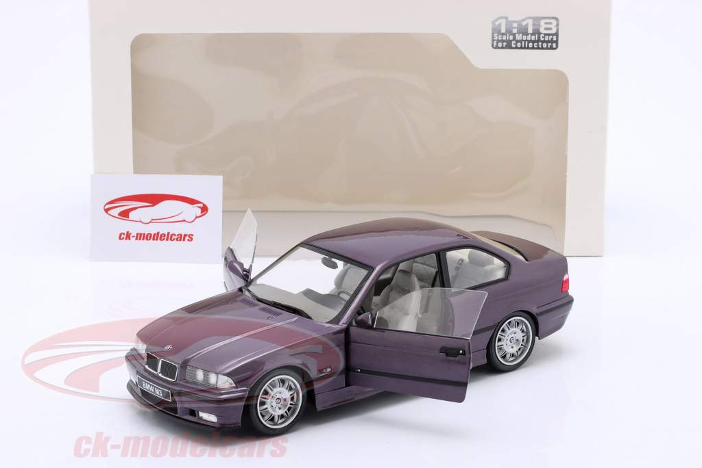 BMW M3 (E36) Coupe 建造年份 1994 Daytona 紫色 1:18 Solido