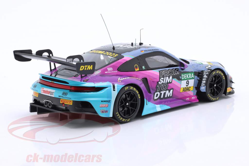 Porsche 911 (992) GT3 R #9 DTM 2023 Tim Heinemann 1:18 Ixo