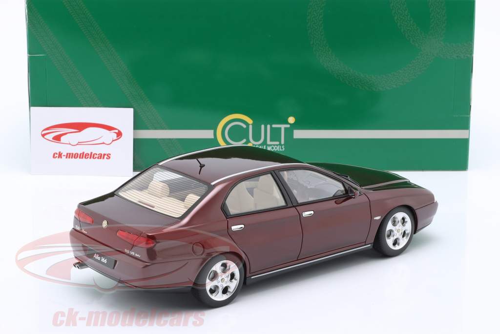 Alfa Romeo 166 Super 3.0 Anno di costruzione 1998-2002 rosso metallico 1:18 Cult Scale