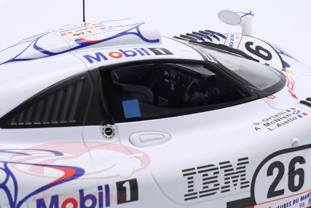 Porsche 911 GT1 #26 vinder 24h LeMans 1998 McNish, Aiello, Ortelli 1:12 WERK83