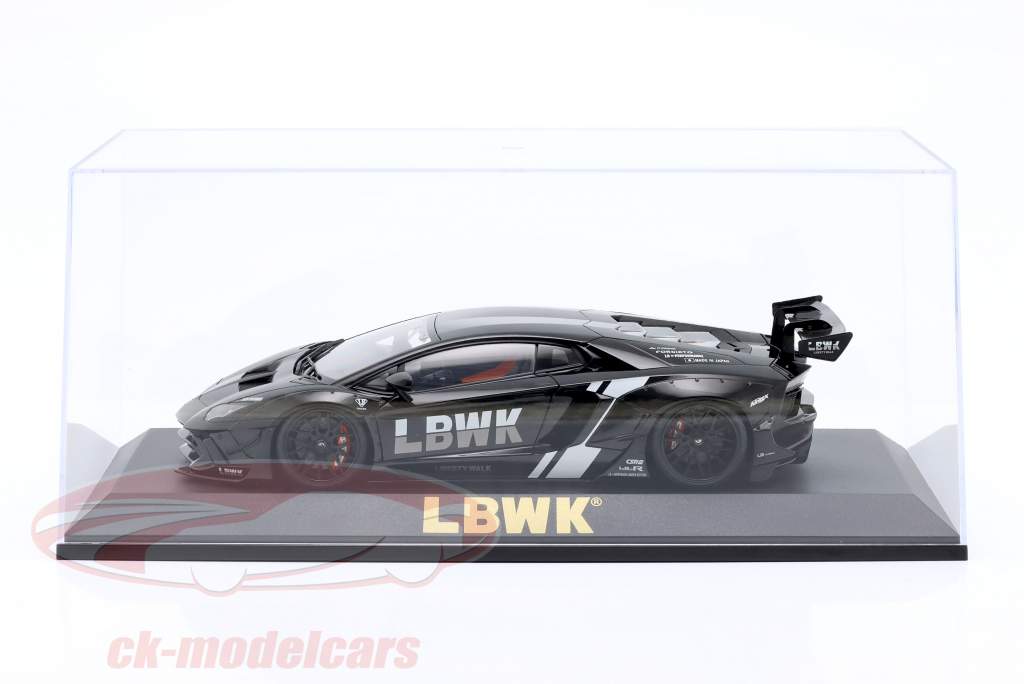 vetrina LBWK per Modellini di automobili nel scala 1:18 oro / nero AUTOart
