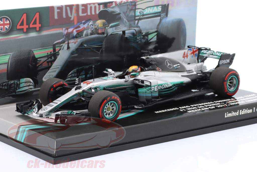 L. Hamilton Mercedes F1 W08 #44 墨西哥 GP 公式 1 世界冠军 2017 1:43 Minichamps