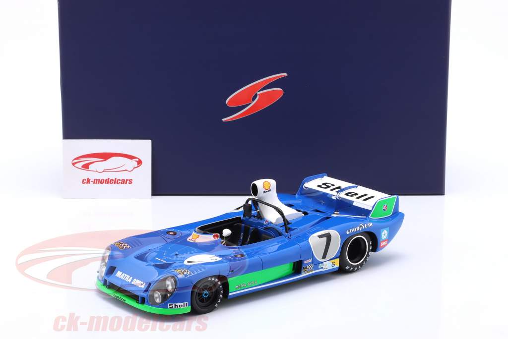 Matra MS670B #7 winnaar 24h LeMans 1974 Pescarolo, Larrousse 1:18 Spark