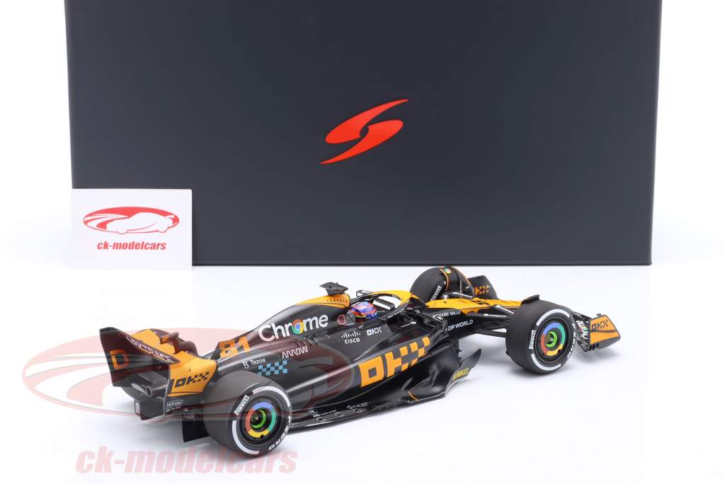 ハッピーMcLaren F1 1/18スケール M-ブラック 81 Piastri MCL38 Monaco GP Senna 30th Edition 1:18