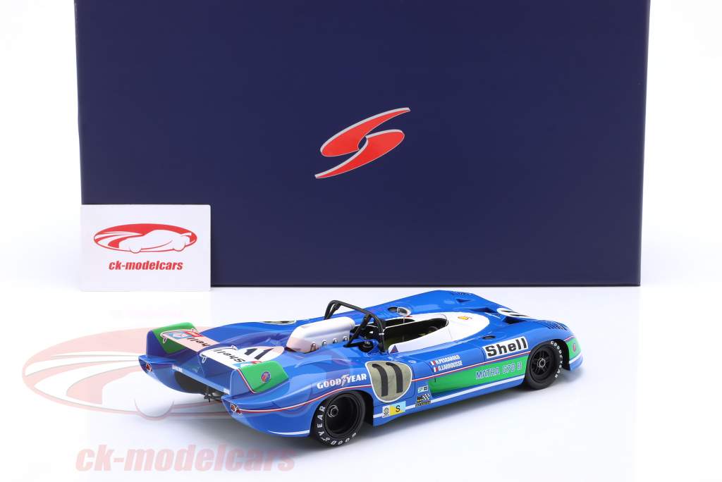Matra MS670B #11 vinder 24h LeMans 1973 Pescarolo, Larrousse 1:18 Spark