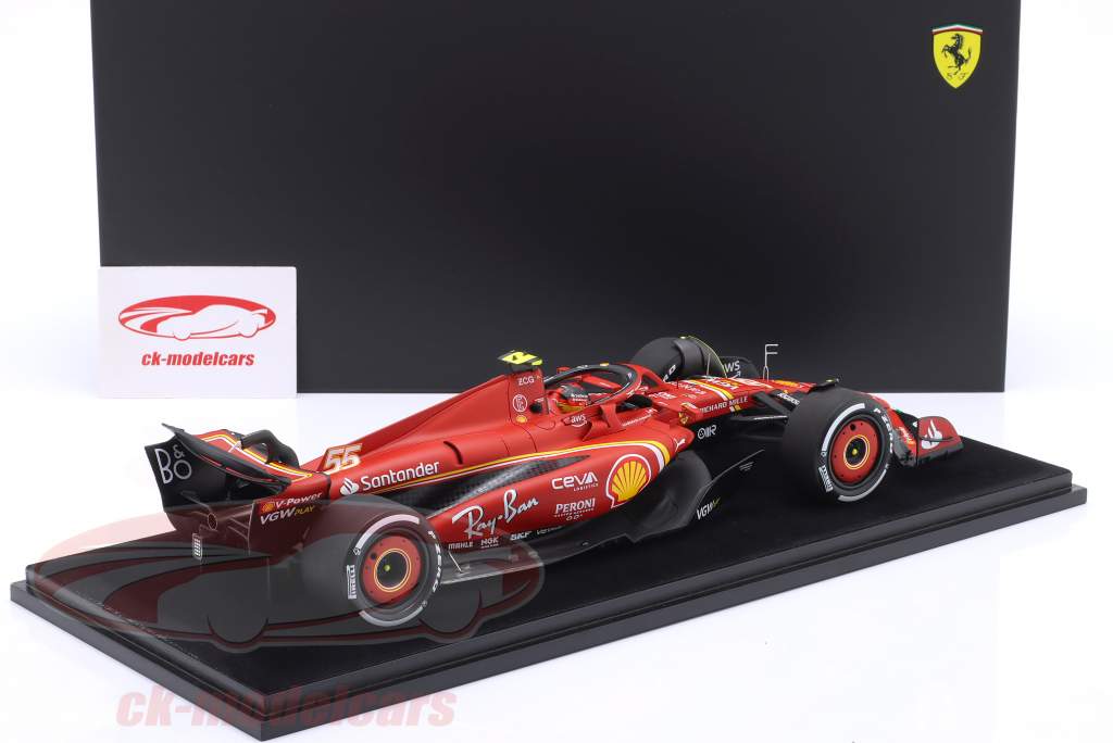 Carlos Sainz jr. Ferrari SF-24 #55 3º Bahrein GP fórmula 1 2024 1:18 LookSmart