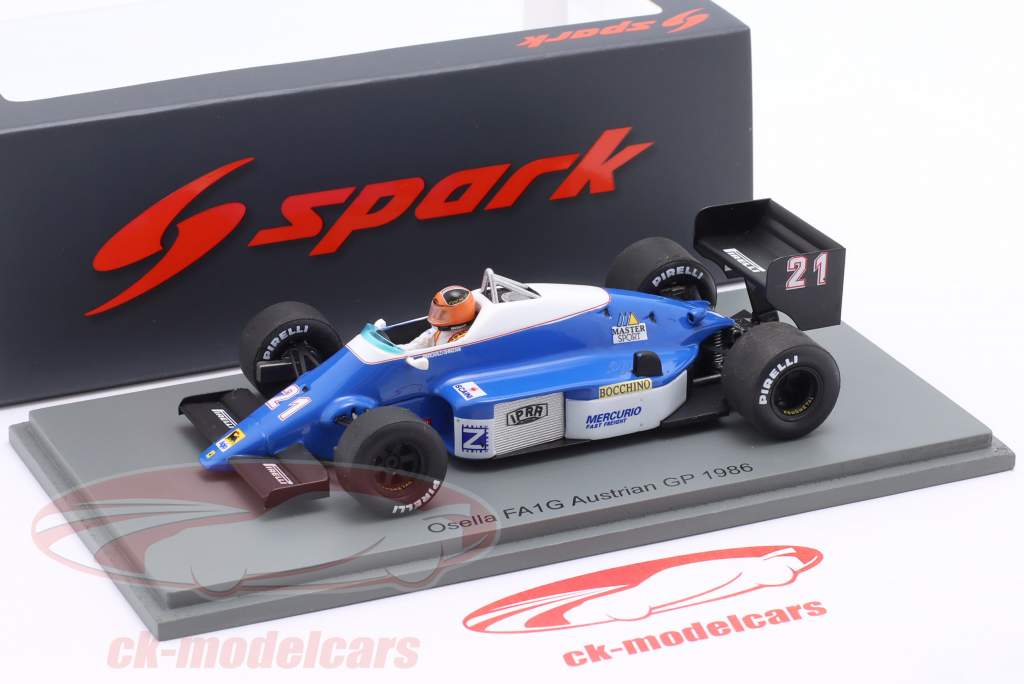 Spark 1:43 Piercarlo Ghinzani Osella FA1G #21 Austrian GP