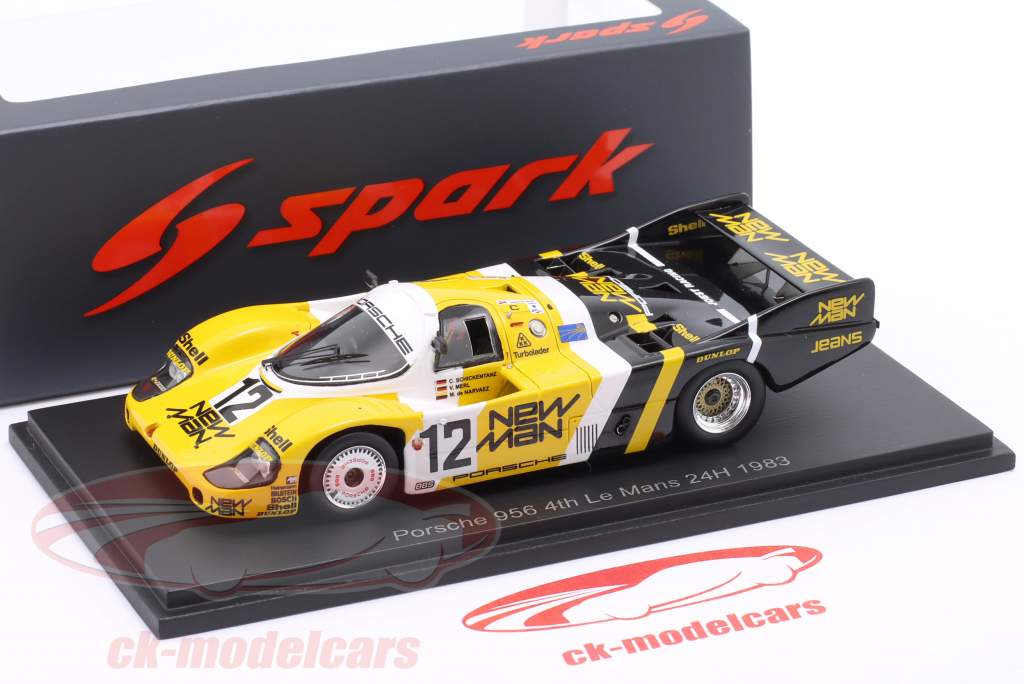 Porsche 956 #12 4° 24h LeMans 1983 Merl, Schickentanz, de Narvaez 1:43 Spark