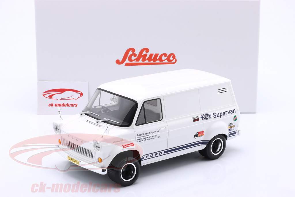 Ford Transit Supervan 1 建造年份 1979 白色的 1:18 Schuco