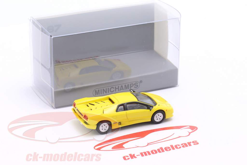 Lamborghini Diablo Byggeår 1994 gul 1:87 Minichamps