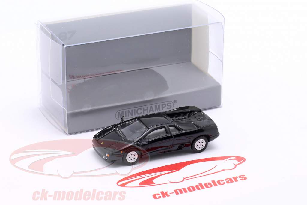 Lamborghini Diablo Byggeår 1994 sort 1:87 Minichamps