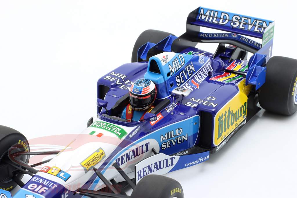 【ミニチャンプス　BENETTON BP195 1995年1/18】 ミニチャンプス 1/18 ベネトン ルノー B195 ミハエル