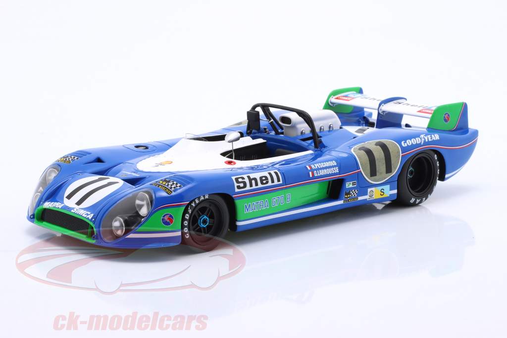Matra MS670B #11 优胜者 24h LeMans 1973 Pescarolo, Larrousse 1:18 Spark
