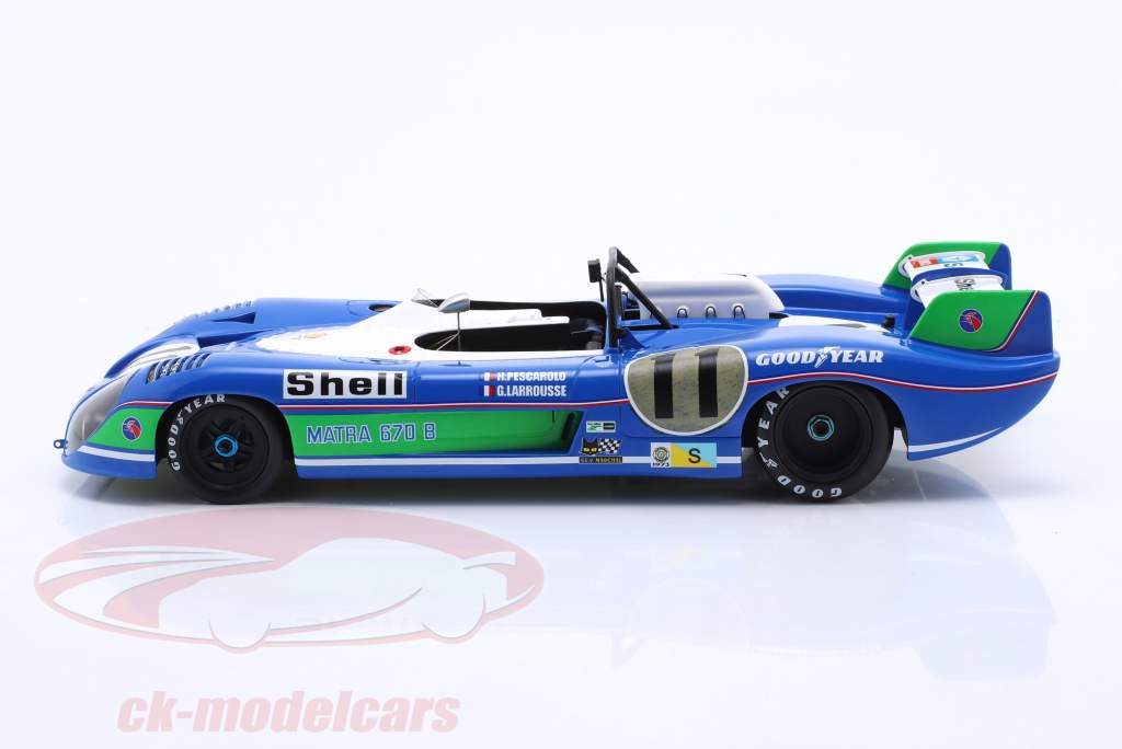 Matra MS670B #11 优胜者 24h LeMans 1973 Pescarolo, Larrousse 1:18 Spark
