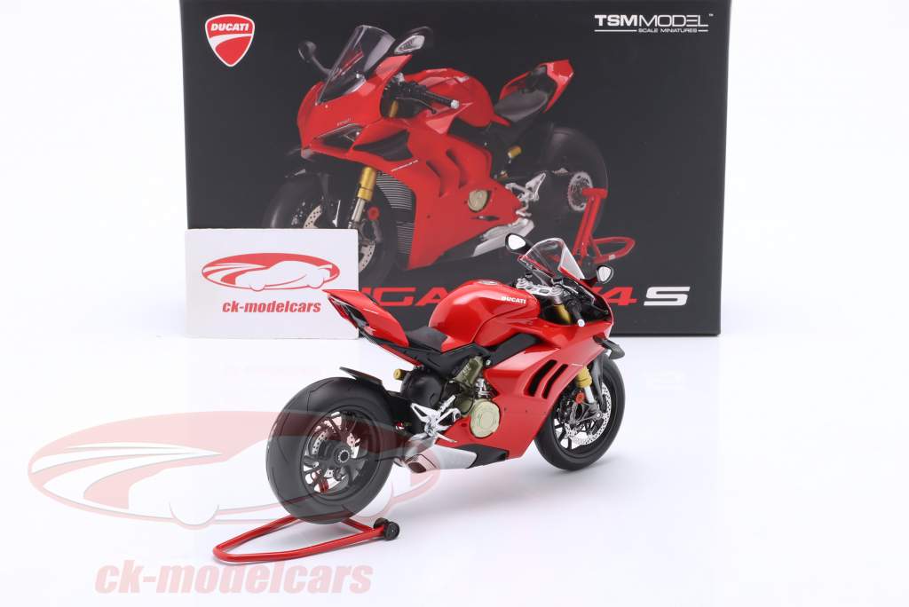 Ducati Panigale V4 S vermelho 1:12 TrueScale