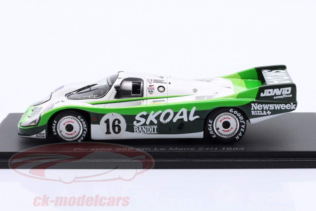 Porsche 956 #16 5º 24h LeMans 1983 Fitzpatrick, Edwards, Keegan 1:43 Spark