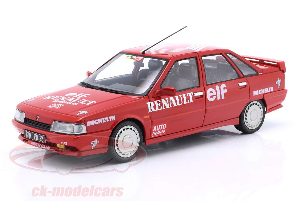 Renault 21 Turbo Mk1 Geschwindigkeitsrekord auf Eis 1988 rot 1:18 Solido