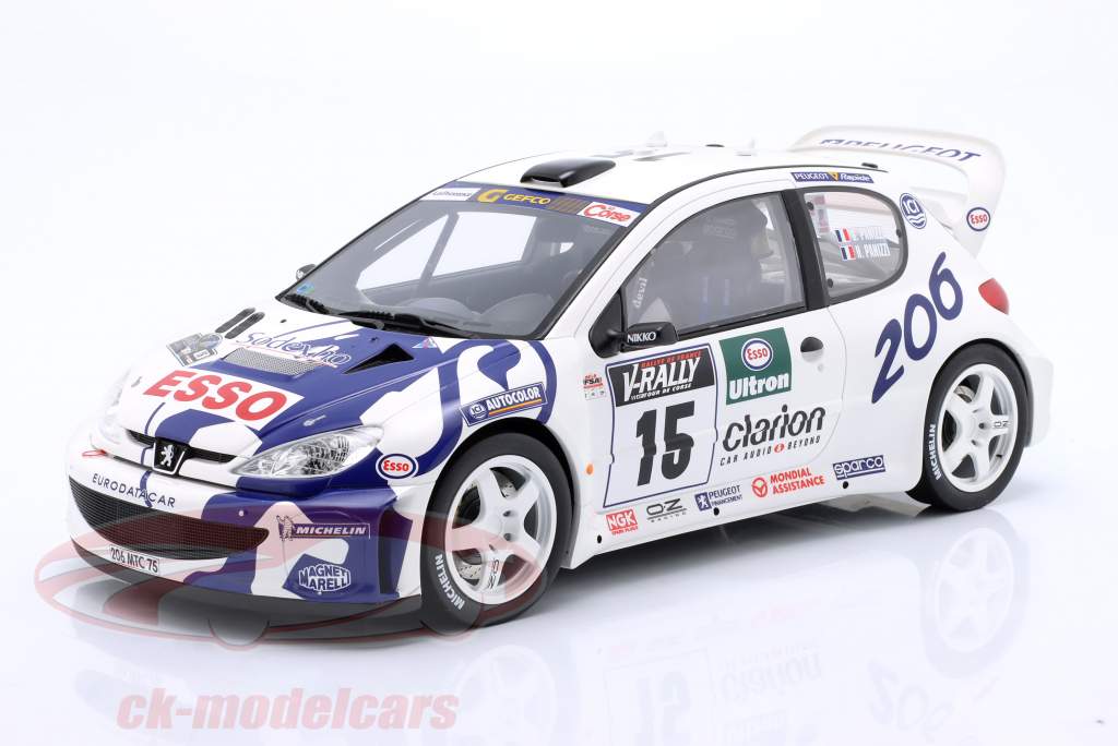 PEUGEOT 206 WRC 2000 Monte Carlo 1/64 模型 PEUGEOT 206 WRC 2000 Monte Carlo 1/64 模型 - メルカリ