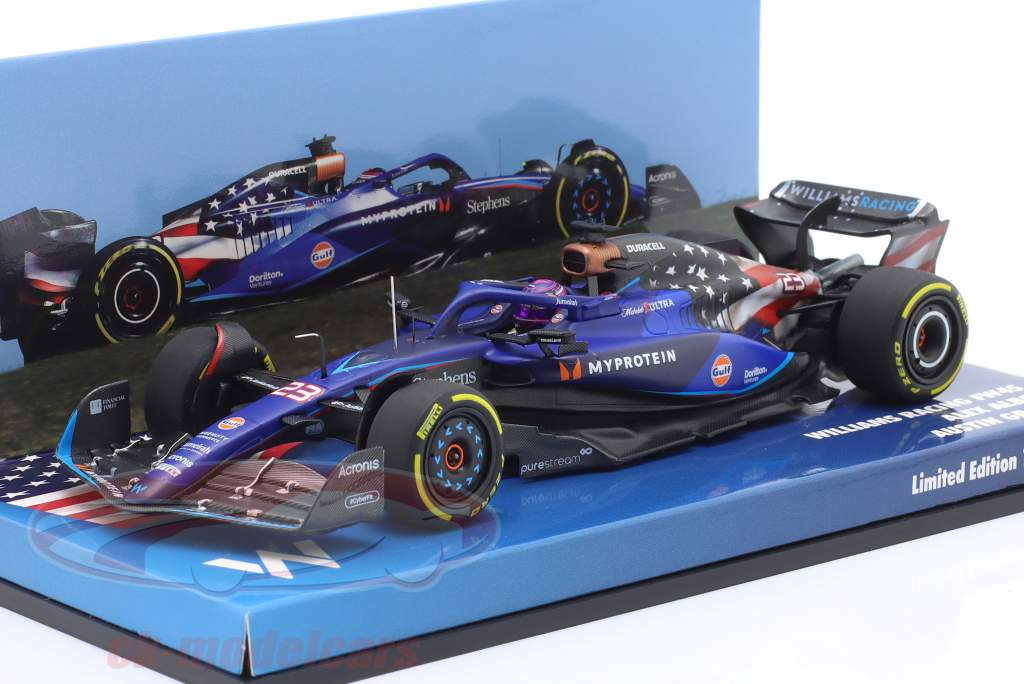 Alex Albon Williams FW45 #23 美国 GP Austin 公式 1 2023 1:43 Minichamps