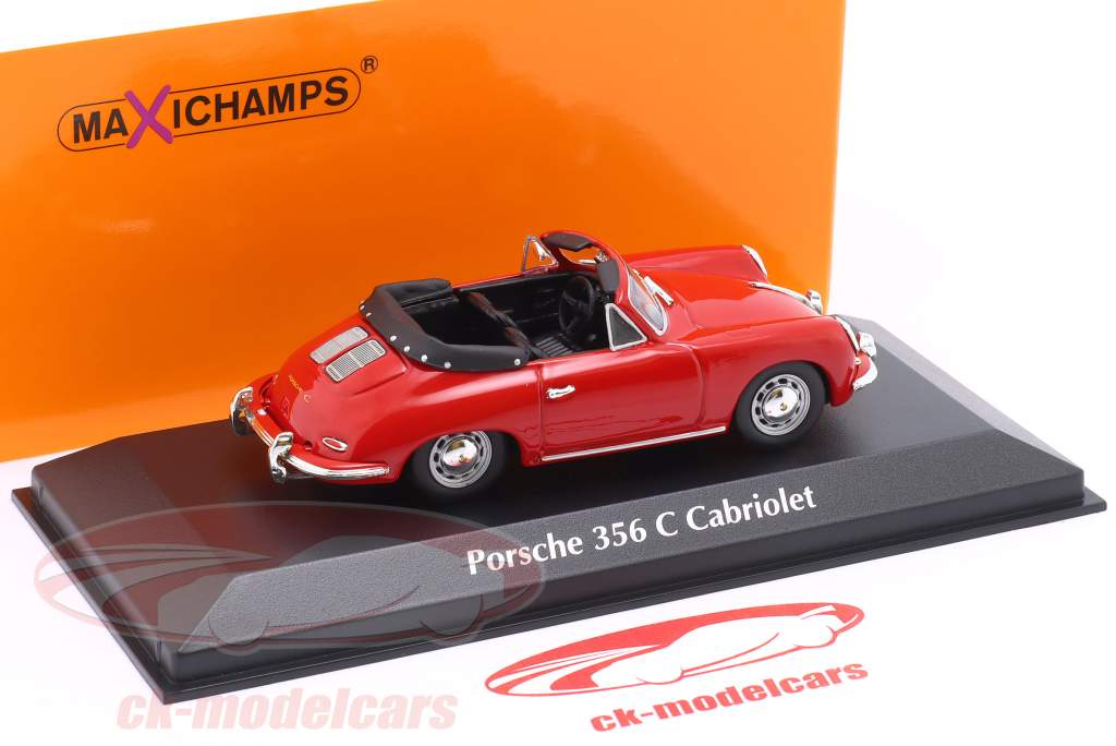 Porsche 356 C 敞篷车 建造年份 1965 红色的 1:43 Minichamps