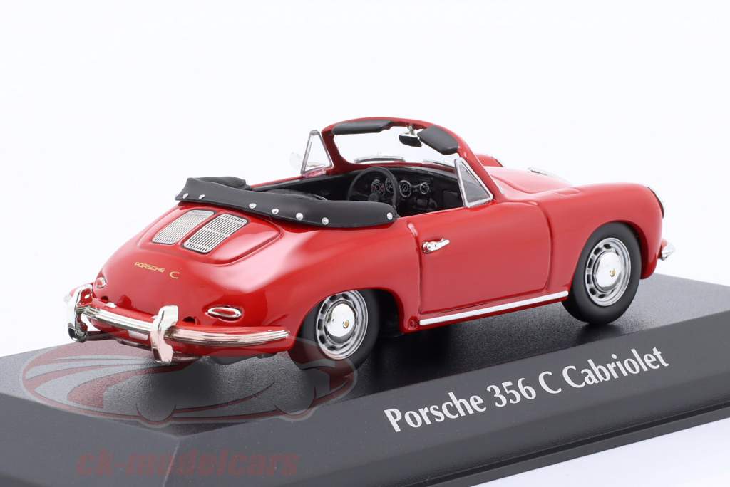Porsche 356 C 敞篷车 建造年份 1965 红色的 1:43 Minichamps
