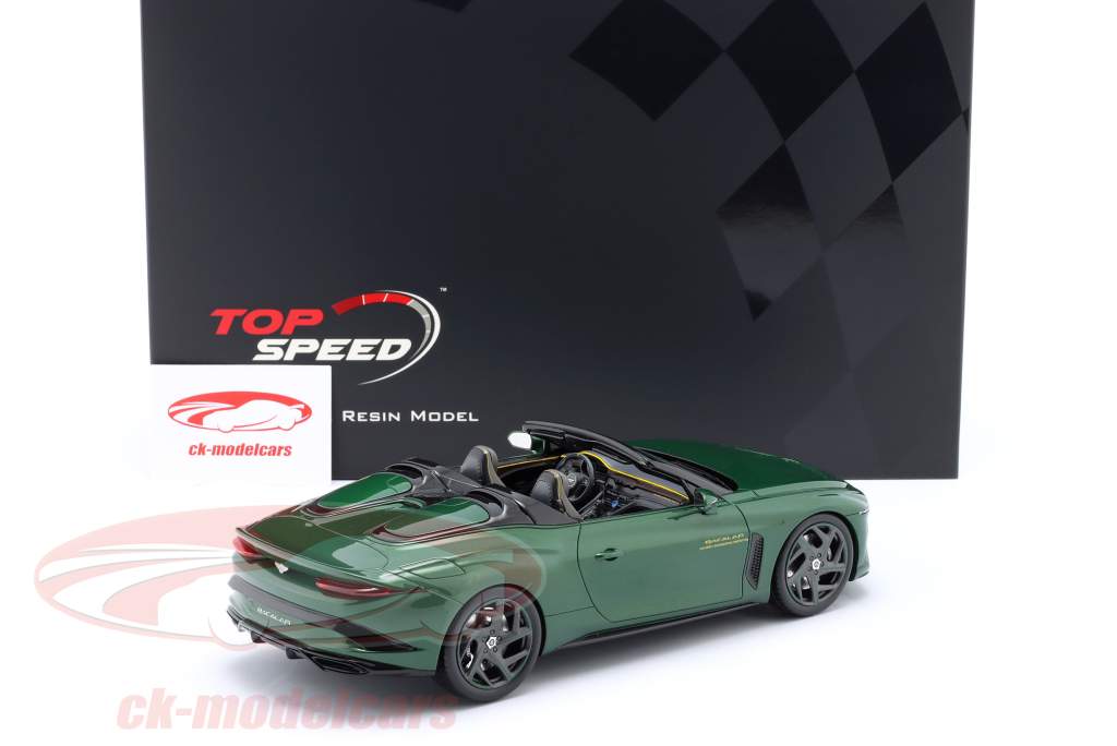Bentley Bacalar Mulliner Byggeår 2023 skarabæ grøn 1:18 TrueScale