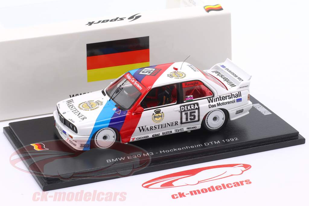 BMW M3 (E30) #15 DTM 1992 Roberto Ravaglia 1:43 Spark