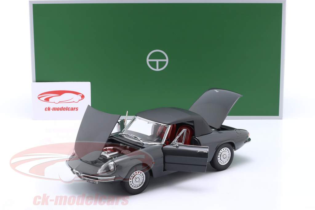 Alfa Romeo 1600 Duetto Spider Baujahr 1966 graphitgrau 1:18 TOURING