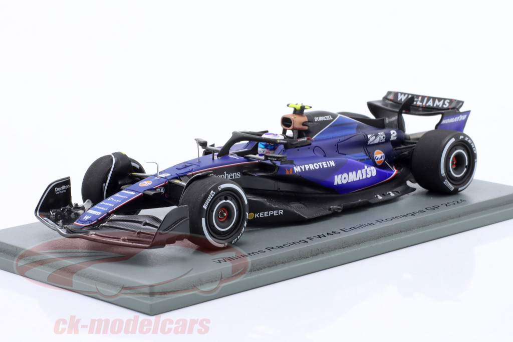 Logan Sargeant Williams FW46 #2 Emilia-Romagna GP formule 1 2024 1:43 Spark