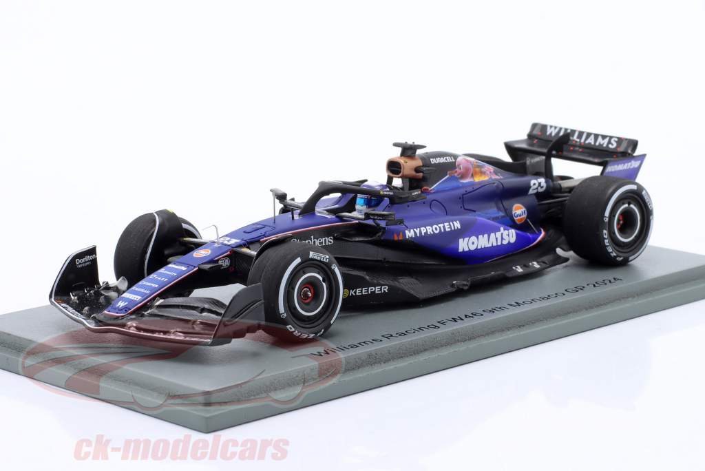 Alexander Albon Williams FW46 #23 Monaco GP Formula 1 2024 1:43 Spark