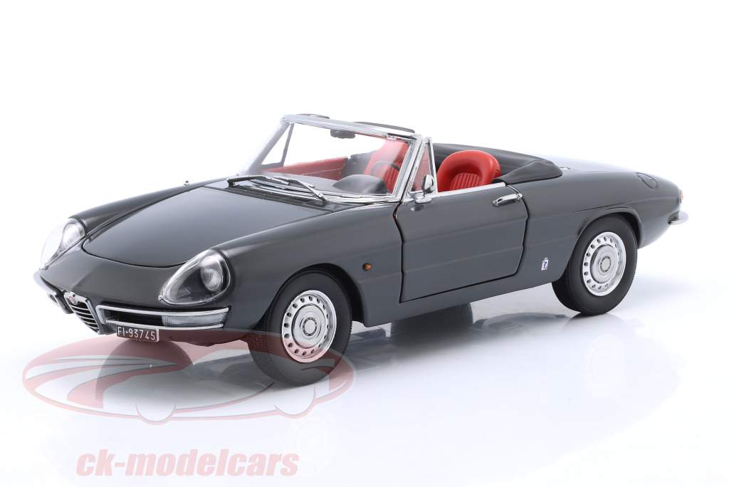 Alfa Romeo 1600 Duetto Spider Baujahr 1966 graphitgrau 1:18 TOURING