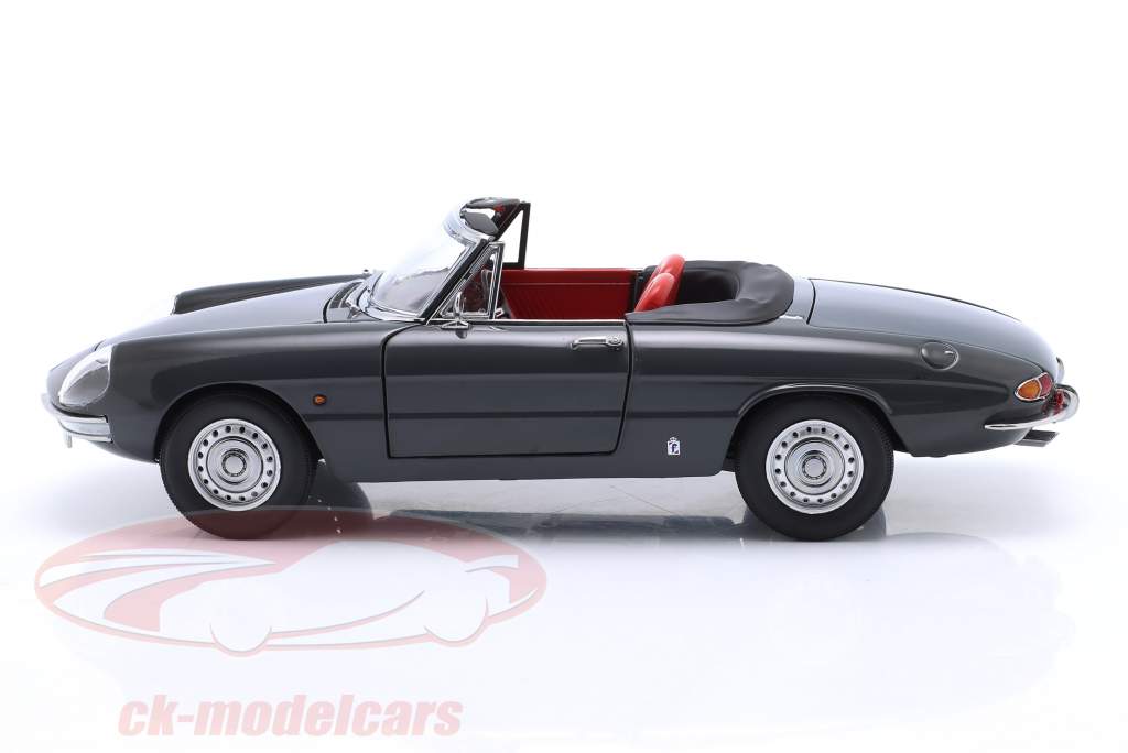Alfa Romeo 1600 Duetto Spider year 1966 graphite grey 1:18 TOURING
