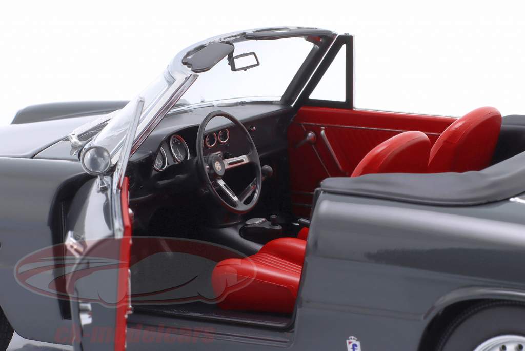 Alfa Romeo 1600 Duetto Spider Bouwjaar 1966 grafietgrijs 1:18 TOURING