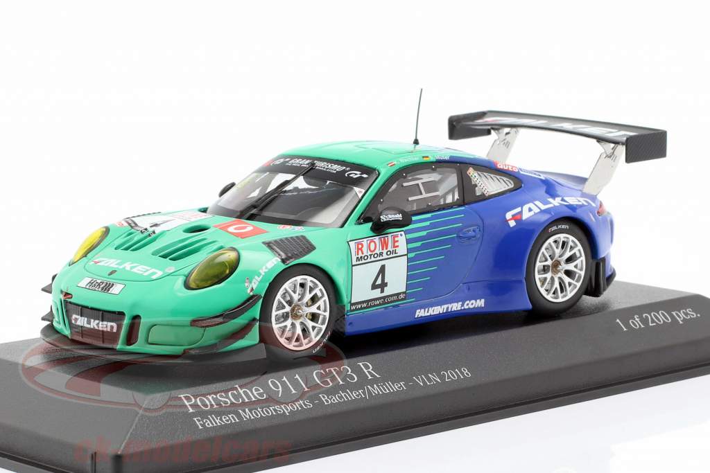 Porsche 911 (991) GT3 R #4 VLN 2018 Falken Motorsports Signature Edition 1:43 Minichamps